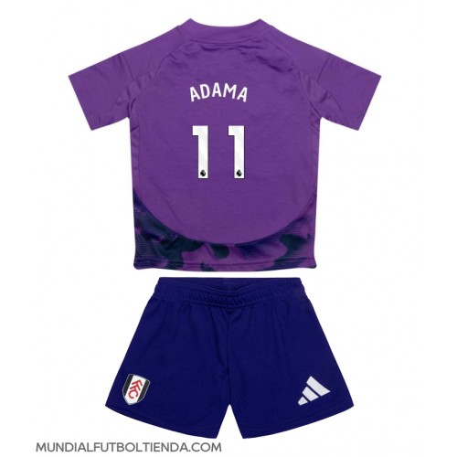 Camiseta Fulham Adama Traore #11 Tercera Equipación Replica 2024-25 para niños mangas cortas (+ Pantalones cortos)
